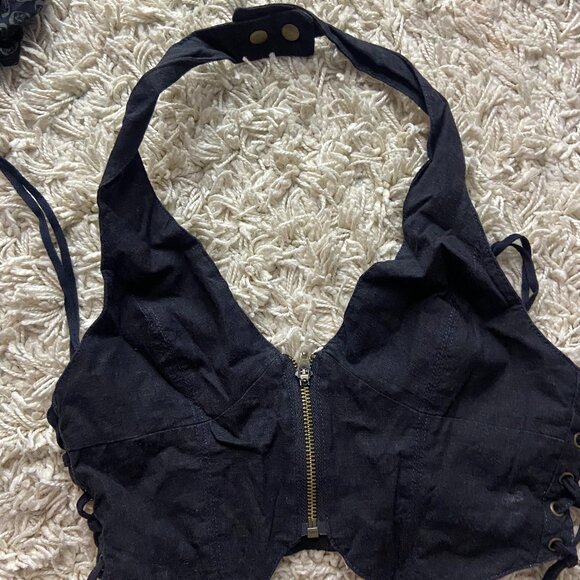 Urban Outfitters CROP halter Top - Picture 1 of 4